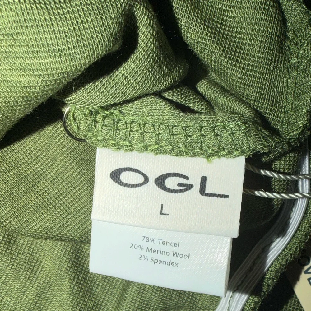 OGL Green Wool Short Sleeve Size Large NWT - Picture 3 of 3
